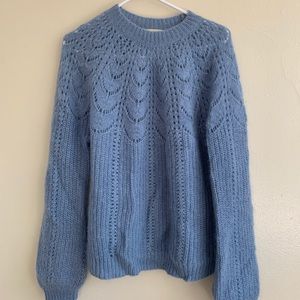 baby blue sweater by sézane